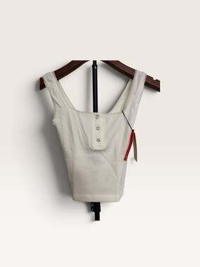 Popilush Square Neck Tank Top White/142